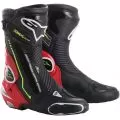 ALPINESTARS Мотоботы SMX PLUS, Размер: 41, Цвет: Black/Red Fluorescent/White/Yellow Fluorescent