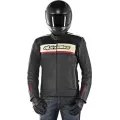 ALPINESTARS Мотокуртка кожаная DYNO V2, Размер: 56, Цвет: Black/Stone/Red