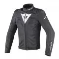DAINESE Мотокуртка HYPER FLUX D-DRY, Размер: 52, Цвет: Black/Black/White