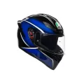 AGV Шлем K1, Размер: L, Цвет: MULTI - QUALIFY BLACK/BLUE