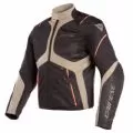 DAINESE Мотокуртка SAURIS D-DRY, Размер: 50, Цвет: Black/Fallen-Rock/Vermillion-Orange