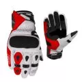 RUSH Мотоперчатки STM, Размер: S, Цвет: Чeрный/Белый/Красный