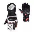 RUSH Мотоперчатки RSX, Размер: L, Цвет: Чeрный/Белый/Красный