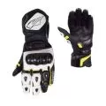 RUSH Мотоперчатки RSX, Размер: S, Цвет: Черный/Белый/Желтый