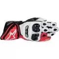 ALPINESTARS Мотоперчатки GP TECH, Размер: XL, Цвет: White/Black/Red