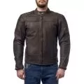 MOTEQ Мотокуртка кожаная Bro, Размер: S, Цвет: коричневый