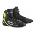 ALPINESTARS Мотоботы FASTER-3, Размер: 7, Цвет: Black/Yellowfluo/Blue