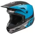 FLY RACING Шлем Kinetic, Размер: XS, Цвет: Straight Edge Blue/Grey/Black