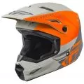 FLY RACING Шлем Kinetic, Размер: XL, Цвет: Straight Edge Orange/Grey