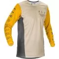 FLY RACING Джерси Kinetic, Размер: L, Цвет: K121 Mustard/Stone/Grey