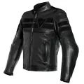 DAINESE Мотокуртка кожаная 8-TRACK PERF, Размер: 46, Цвет: Black/Black/Black