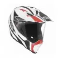 AGV Шлем AX-8 DUAL EVO, Размер: XXS, Цвет: MULTI - TOUR WHITE/BLACK/RED
