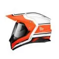 MT Шлем SYNCHRONY DUOSPORT SV, Размер: S, Цвет: VINTAGE Gloss Pearl White Orange Fluor
