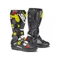 SIDI Мотоботы CROSSFIRE 3 SRS, Размер: 45, Цвет: White/Black/Yellow Fluo