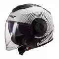LS2 Шлем OF570 VERSO, Размер: 3XL, Цвет: SPIN White Black