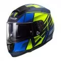 LS2 Шлем FF397 VECTOR EVO, Размер: S, Цвет: KRIPTON Matt Blue H-V Yellow