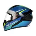 MT Шлем STINGER, Размер: M, Цвет: DIVIDED B6 Gloss Blue