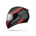 MT Шлем STINGER, Размер: XS, Цвет: POLE Gloss Gunmetal Black Red