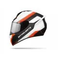 MT Шлем STINGER, Размер: S, Цвет: POLE Gloss White Black Fluor Orange