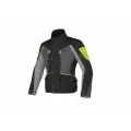 DAINESE Мотокуртка Temporale D-Dry, Размер: 46, Цвет: Black/Grey/Yellow Fluo