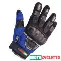 MOTOCYCLETTO Мотоперчатки NETTO, Размер: L, Цвет: Голубой