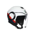 AGV Шлем ORBYT, Размер: L, Цвет: MULTI - BLOCK PEARL WHITE/EBONY/RED FL