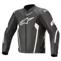 ALPINESTARS Мотокуртка кожаная FASTER V2 AIRFLOW, Размер: 50, Цвет: black\white