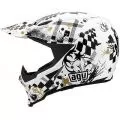 AGV Шлем AX-8 EVO, Размер: M, Цвет: MULTI Spider White/Black/Gold
