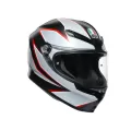 AGV Шлем K6, Размер: XXL, Цвет: MULTI - FLASH MATT BLACK/GREY/RED