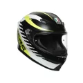AGV Шлем K6, Размер: XL, Цвет: TOP - RAPID 46 MATT BLACK/WH/YELLOW