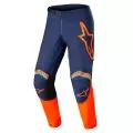 ALPINESTARS Кроссовые штаны FLUID, Размер: 28, Цвет: SPEED Dark Blue/Orange 2022