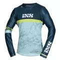 IXS Джерси TRIGGER MX, Размер: L, Цвет: DARK BLUE-LIGHT BLUE-YELLOW