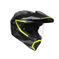 AGV Шлем AX9, Размер: ML, Цвет: MULTI - SIBERIA MATT BLACK/YELLOW FLUO