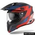 AIROH Шлем COMMANDER, Размер: M, Цвет: BOOST RED/BLUE MATT