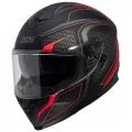IXS Шлем 1100, Размер: S, Цвет: 2.4 MATT BLACK-RED