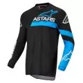 ALPINESTARS Джерси FLUID, Размер: S, Цвет: CHASER Black/Blue Neon