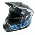 ATAKI Шлем JK801, Размер: S, Цвет: Rampage серый/синий глянцевый