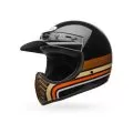 BELL Шлем Moto-3, Размер: XXL, Цвет: Stripes черно-оранжевый