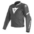 DAINESE Мотокуртка кожаная AVRO 4, Размер: 56, Цвет: black-matt/black-matt/white