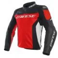 DAINESE Мотокуртка кожаная RACING 3, Размер: 56, Цвет: Red/Black/White