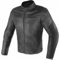 DAINESE Мотокуртка кожаная STRIPES D1, Размер: 58, Цвет: Black/Blaсk