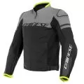 DAINESE Мотокуртка кожаная AGILE, Размер: 50, Цвет: Blackblack-Matt/Charcoal-Gray/Black-Matt