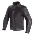 DAINESE Мотокуртка кожаная CORBIN D-DRY, Размер: 46, Цвет: Black/Blaсk