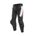DAINESE Мотоштаны кожаные DELTA 3, Размер: 44, Цвет: Blасk/White/Red