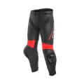 DAINESE Мотоштаны кожаные DELTA 3 PERF, Размер: 44, Цвет: Black/Black/Fluo-Red