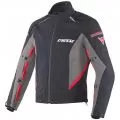 DAINESE Мотокуртка RAINSUN D-Dry, Размер: 58, Цвет: Black/Grey/Red