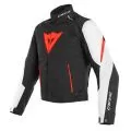 DAINESE Мотокуртка LAGUNA SECA 3 D-DRY, Размер: 50, Цвет: white/fluo-red/ black