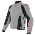 DAINESE Мотокуртка INDOMITA D-DRY XT, Размер: 54, Цвет: Frost-Gray/Black-Matt/Fluo-Red