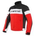 DAINESE Мотокуртка SAETTA D-DRY, Размер: 48, Цвет: White/Lava-Red/Black