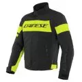 DAINESE Мотокуртка SAETTA D-DRY, Размер: 46, Цвет: Black/Fluo-Yellow/Black